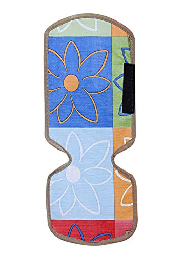 Image of Kuber Industries Floral Design Combo PVC 3 Pieces Fridge Mats, 2 Piece Handle Cover and 1 Piece Fridge Top Cover(Multi)
