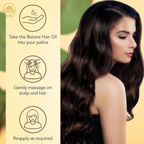 Image of Batana Oil Cold Pressed for Face Skin Hair & Body Hydration Pure & Natural (30ml)