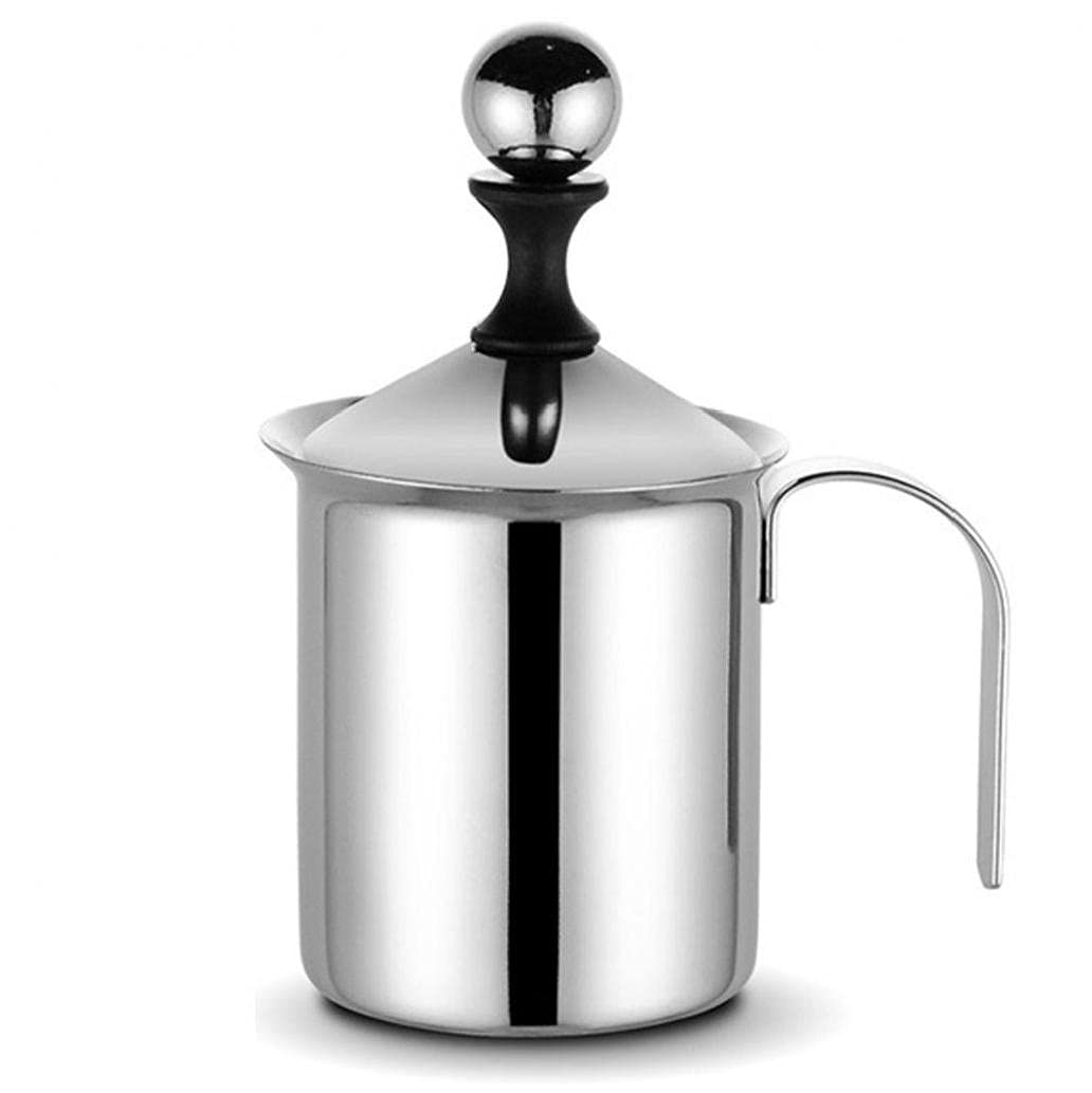 Tossper Milk Frother, 400Ml Stainless Handheld Steel Manual Milk Frother For Coffee Latte Hot Chocolate Coffee Foamer Creamer