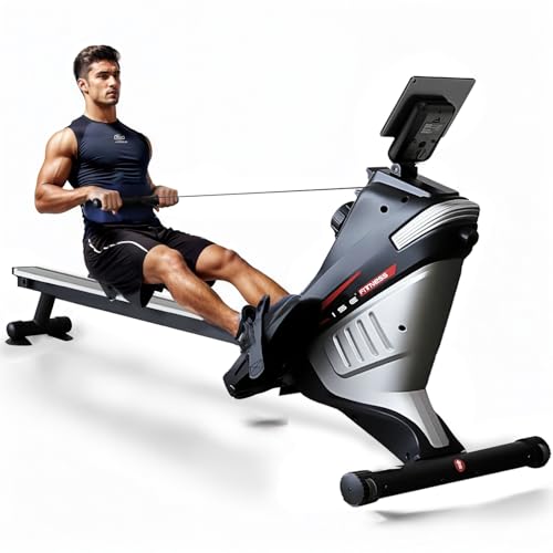 ISE Rudergerät für Zuhause&Rudermaschine, Rudergerät Klappbar mit 8 Widerstandsstufen, Ergometer Rudern, Rudergeräte für Zu Hause Faltbar/Ergonomie/Aerobic-Übungen/Glatte Gleitschienen/LCD-Bildschirm ISE Rudergerät für Zuhause&Rudermaschine, Rudergerät Klappbar mit 8 Widerstandsstufen, Ergometer Rudern, Rudergeräte für Zu Hause Faltbar/Ergonomie/Aerobic-Übungen/Glatte Gleitschienen/LCD-Bildschirm