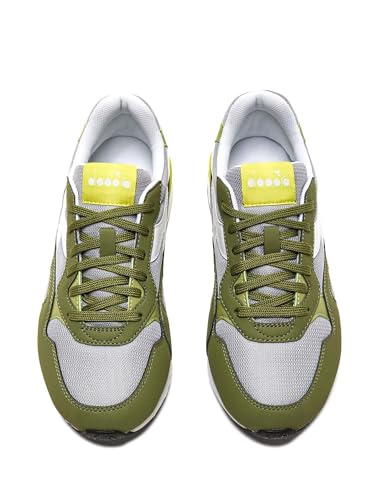 Diadora Baskets Vert 101.177715 style rétro avec semelle souple