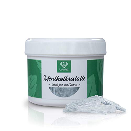 LoWell® - Cristales de mentol de 40g en bote reutilizable - Cristales...