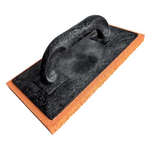 Orange Sponge Float Coarse 280 x 140 x 18 mm Rubber Sponge Trowel for Plastering Rendering & Cement