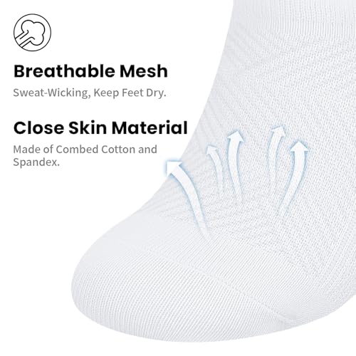Image of wernies No Show Socks Women 10 Pairs Low Cut Ankle Socks with Non Slip Casual Invisible Liner Socks