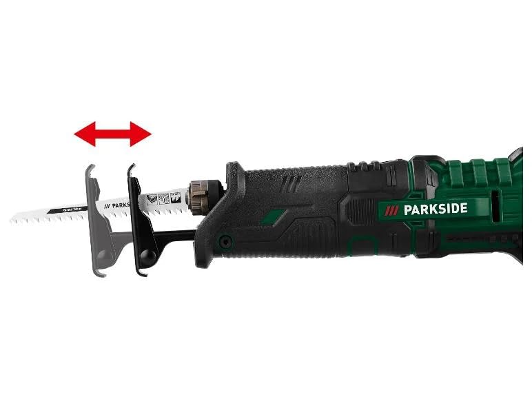 PARK SIDE Sierra Sable Inalámbrica 20V PSSA 20-LI - Batería Cargador Incluido Herramienta Corte Madera Metal PVC