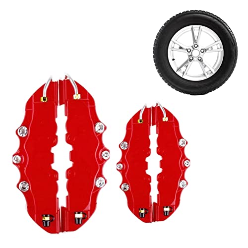 Caches Étrier Aluminium Rouge Pour Tesla Model 3 2017-2023 - Roues 18/19 Pouces