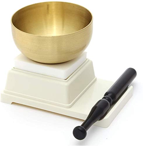田中仏壇店 初めてのりんセット りん直径6.6cm 2.2寸 ホワイト ミニ仏壇 コンパクト仏壇に最適