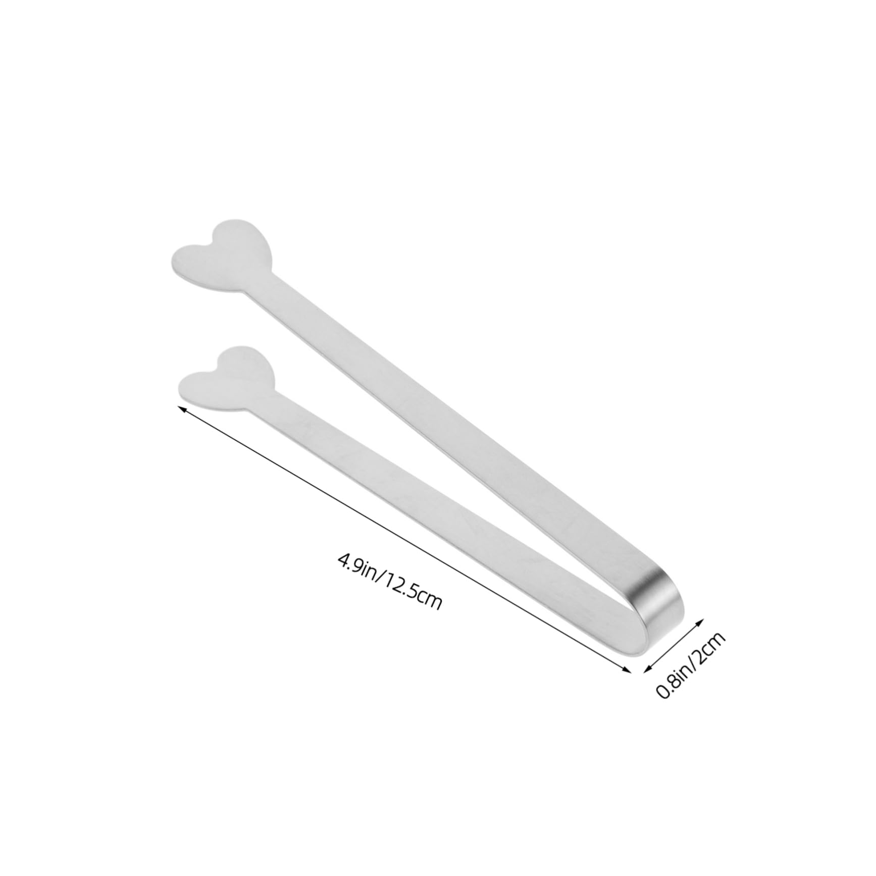 Ciieeo Stainless Steel Serving Tongs for Appetizers Ice and Sugar Cubes Small Food Tongs for Kitchen Parties and Desserts Ergonomic Grip Versatile Kitchen Tool