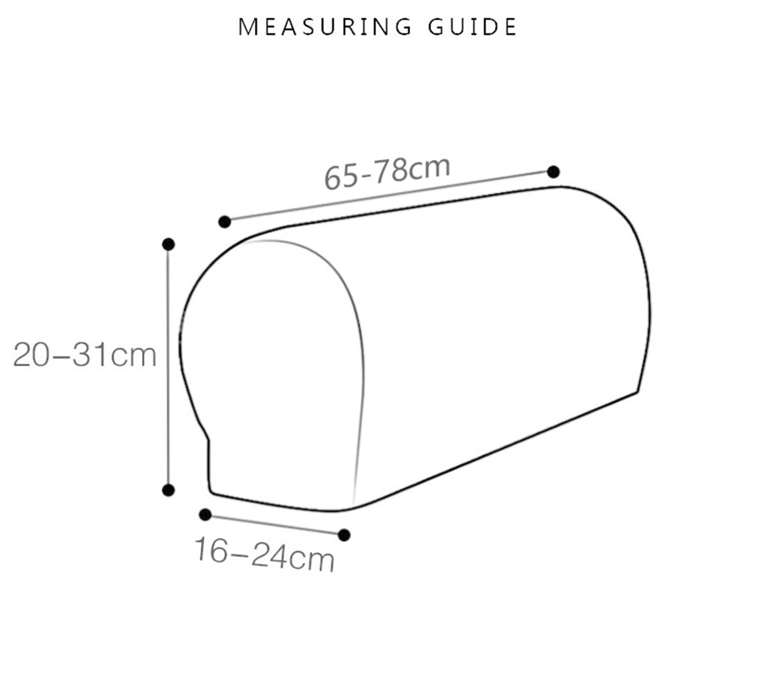 Anti-Rutsch ArmlehnenbezüGe Strecken Armlehnenschoner Waschbar Armkappen Für Wohnzimmer Loveseat Protective -grau-4