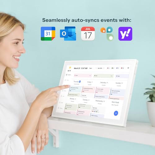 digital calendar 101inch smart wifi electronic calendarampchore chart ips touch screen hd display for family schedules share moments instantly from anywhere