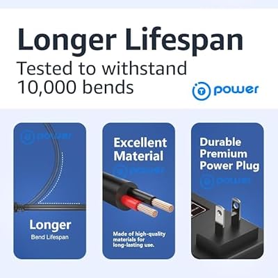 T POWER 5V Charger for Logitech Multimedia Speakers Z150 Z200 Z207 2.0 Portable Computer Speakers Ac Dc Adapter Y08FE-050-1500U, Y07FF-050-088U Power Supply Cord