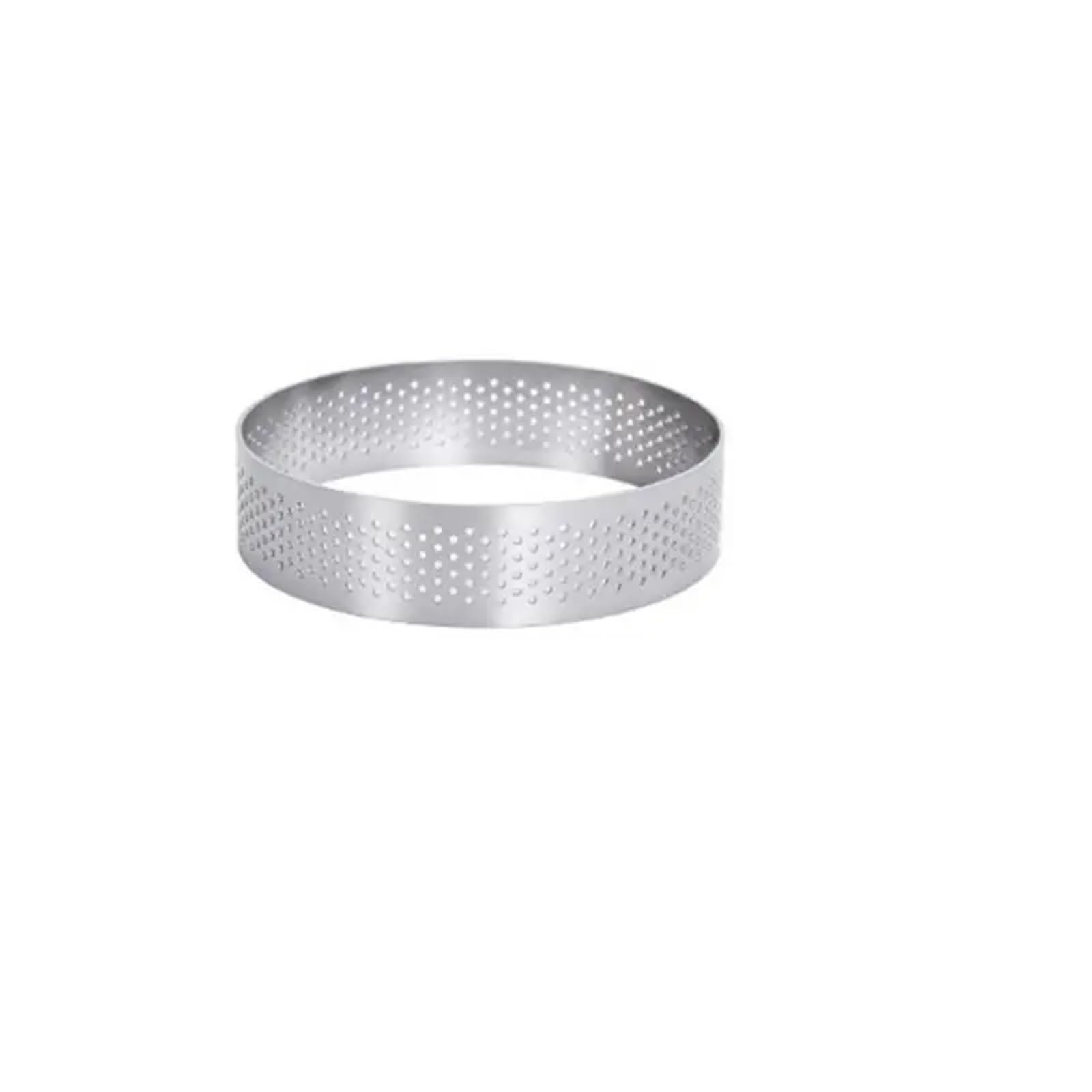 Anillo Para Tarta 12 Uds. Molde de anillo de Mousse de acero inoxidable, anillo Circular for tarta, molde ovalado for pastel, queso, pastel de fruta perforado, molde for hornear pasteles de cocina Ani