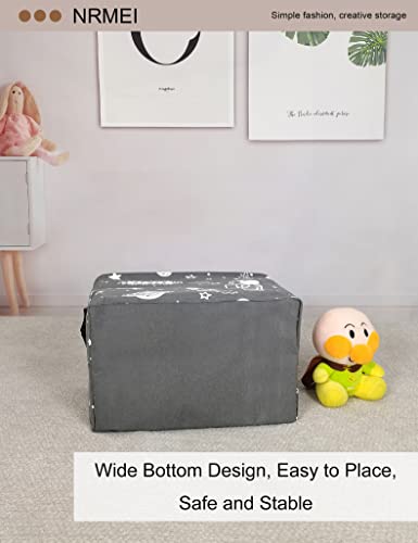 Nrmei Rectangle Storage Bin Toy Organizer Foldable Waterproof Coating Nursery Hamper For Living Room Bedroom And Clothes Toys(Rec Astronaut) #TOP6