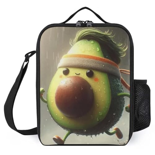 TFDGDGH Avocardio Bolsa Termica Bolsa Bolsa de Picnic Infantil Impresa Bolsas de Almuerzo Escolar Bolsa de Almuerzo Aislante para niños