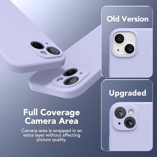 Image of Magnetic for iPhone 13 Case, Compatible with MagSafe, [Full Camera Protection][Screen Protector] Silicone Shockproof Protective Phone Case for iPhone 13 6.1 inch, Lilac