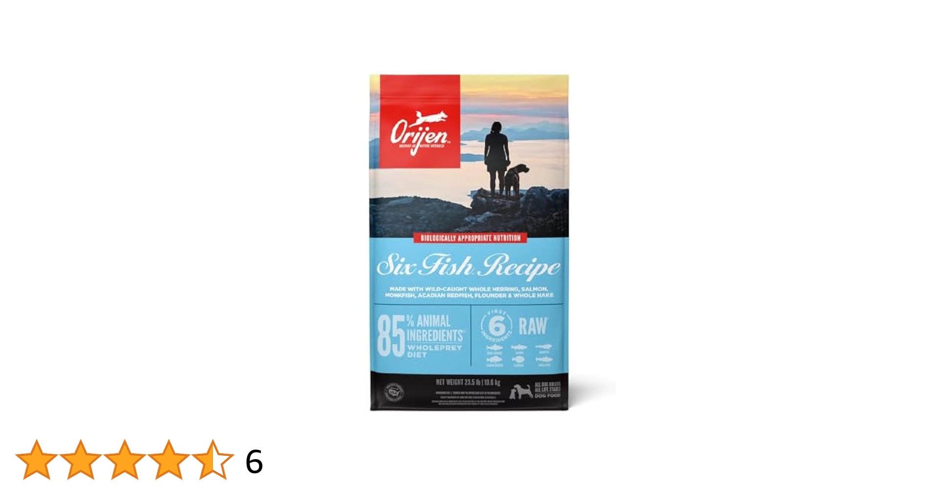 正規品　オリジンシックスフィッシュドッグ全犬種・全年齢対応50g×40 ORIJEN（ペット用品） オリジン シックス フィッシュ