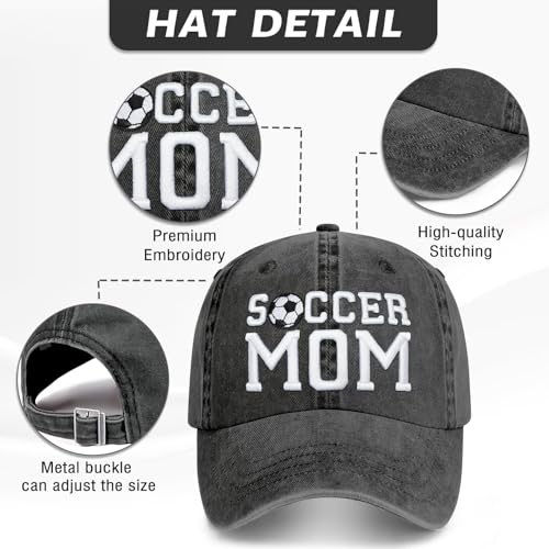 Image of Mothers Day Snapback,Adjustable Embroidered Mom Dad Trucker Hat,Cotton Baseball Cap