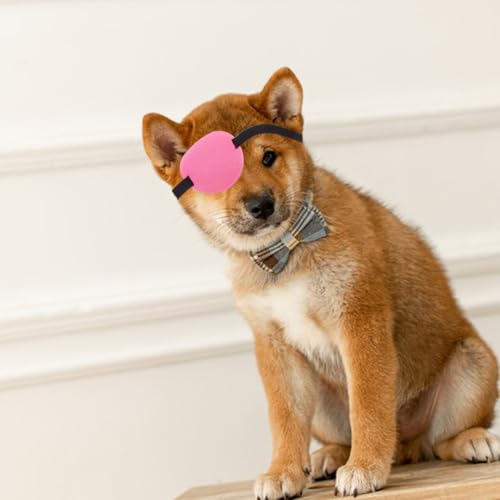 Happyyami Augenklappe Für Hunde Verstellbare Weiche Augenabdeckung Nach Op Schutz Vor Schmutz Und Wind Leicht Zu Reinigen Für Verschiedene Hunderassen