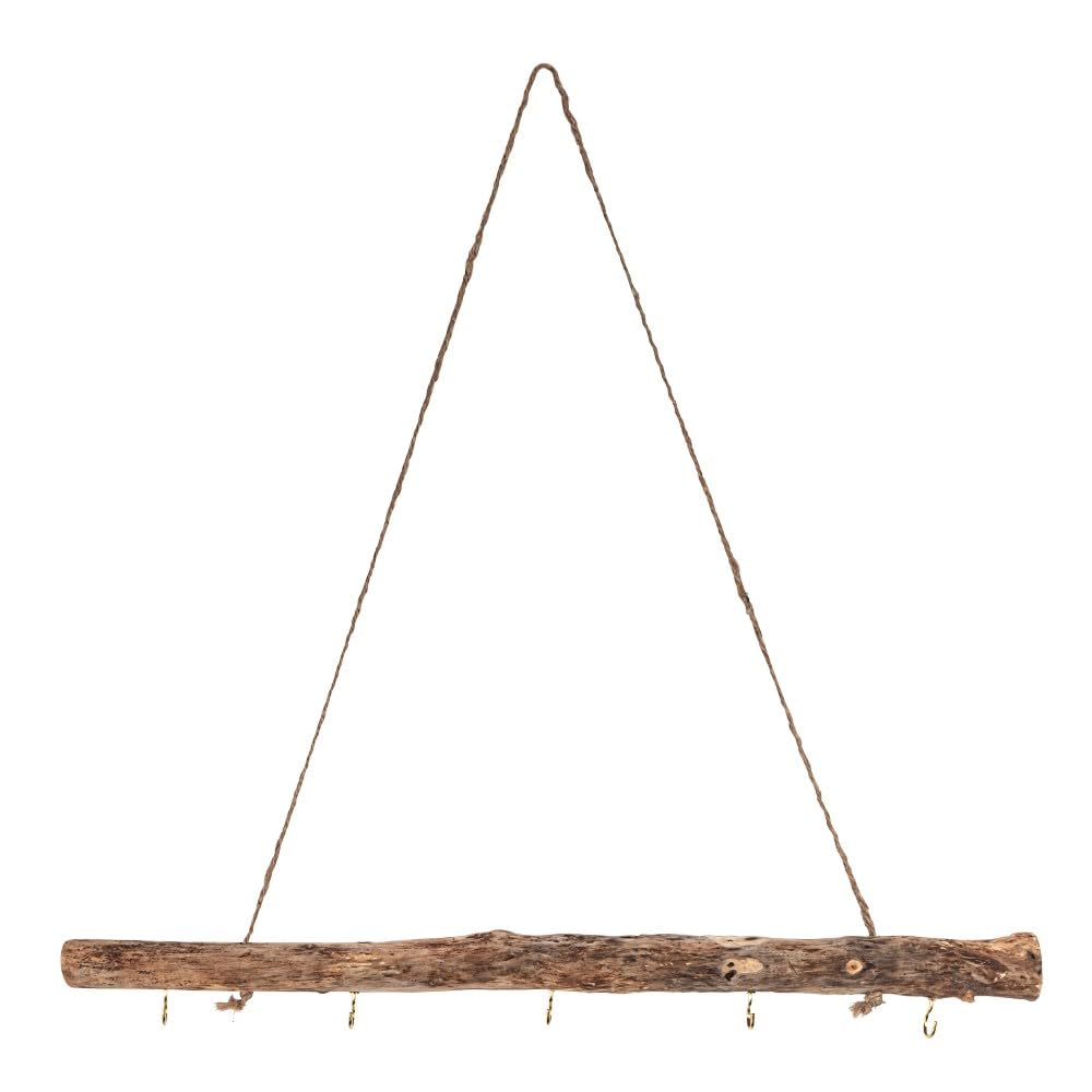 Ideen mit Herz Deko-AST | Deko-Zweig | mit 5 Haken und Seil zum Aufhängen | Hängeast | Fenster-Dekoration | Tür-Deko | Fensterhänger | 50 cm