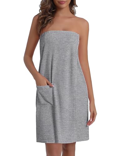 Ekouaer Waffle Robes For Women Bath Wraps Lightwei