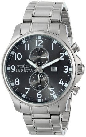 CrN^ Invicta Men's 17073 Specialty Analog Display Swiss Quartz Silver Watch j Y rv ysAiz