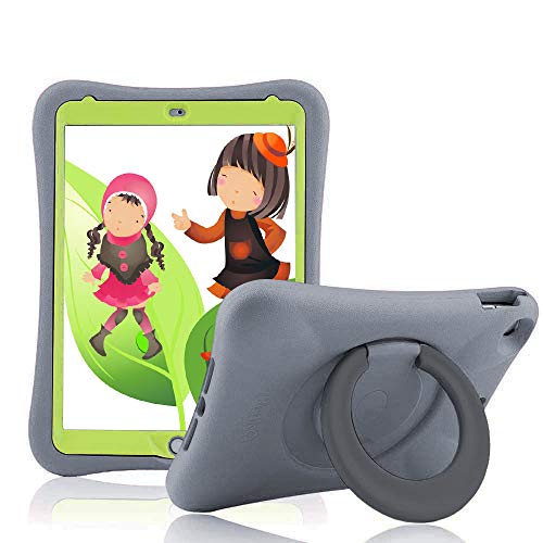 Funda para iPad Mini 5/iPad Mini 4 para niños, a prueba de golpes, a prueba de caídas, compatible con los niños, funda protectora para iPad Mini 5 2019 Gen / iPad Mini 4 (7,9 pulgadas), Gris / Negro