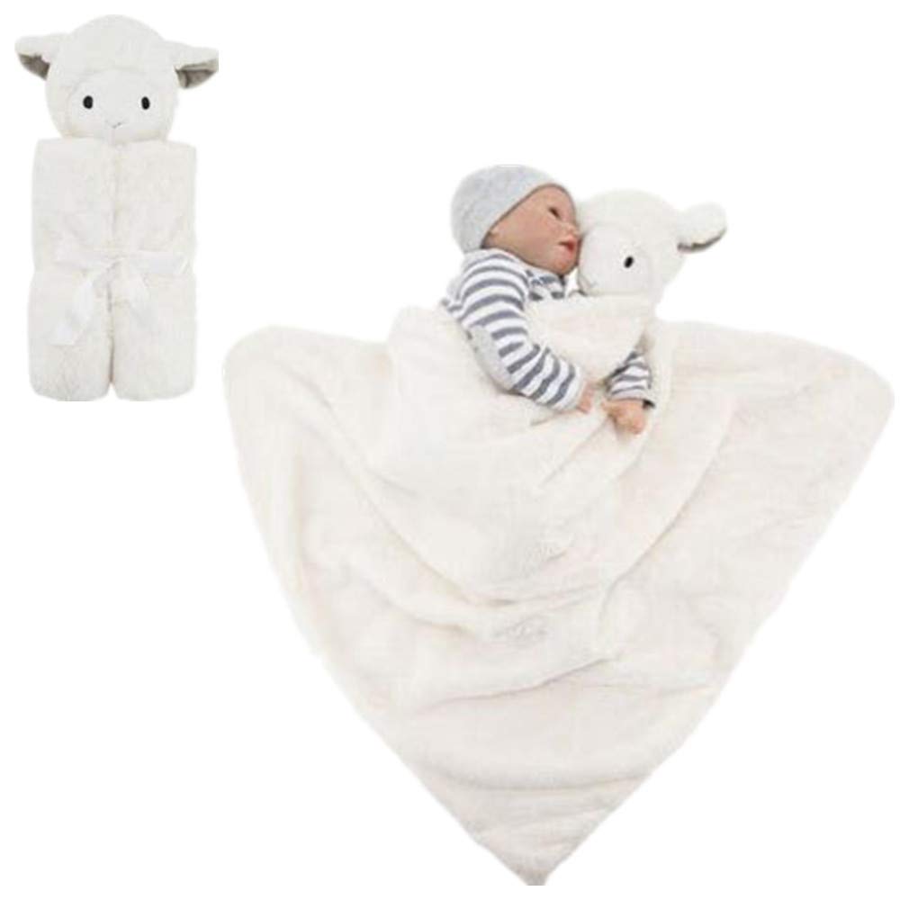 Teddy Bear Lovey Baby Security Blanket Unisex Soft Blue Lovie Gift for  Newborn Toddler 30 Inch