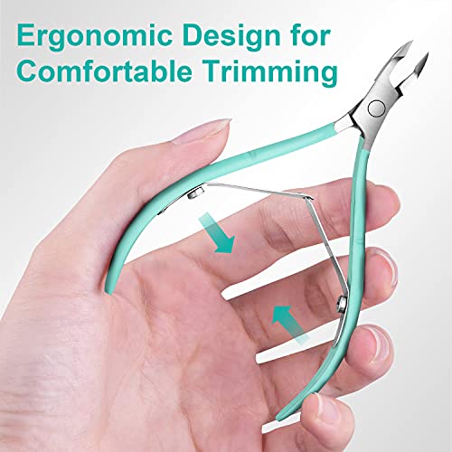 image for Cuticle Trimmer with Cuticle Pusher, Easkep Cuticle Remover Cuticle Ni