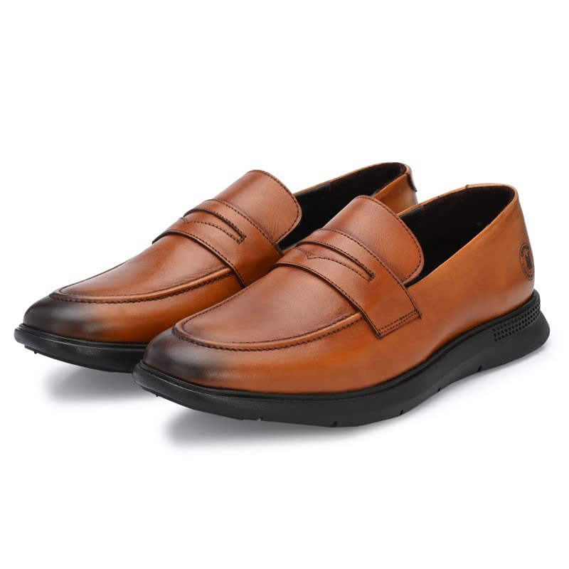 Image of Legwork Men's Leather Loafer Shoes for Men and Boys