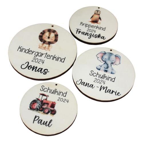Personalisiert Schultüten Anhänger - Individuelle Holz-Anhänger Für Einschulung & Kindergarten