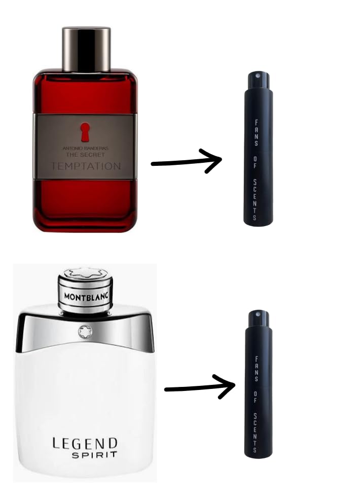 Perfume box for Men 2 fragrances in 2 bright cases - 10 ML; Antonio Banderas fragrance - 5 ml; Perfumes for Men; Mont Blanc Legent parfume - 5 ml; Fragrances for Men; Parfume