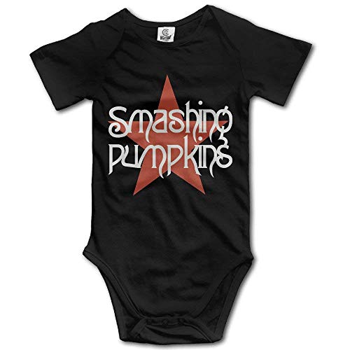Image of Smashing Pumpkins Unisex Baby Diaper Cartoon Clothes Newborn Baby Clothes Unique Baby Clothes Soft Black