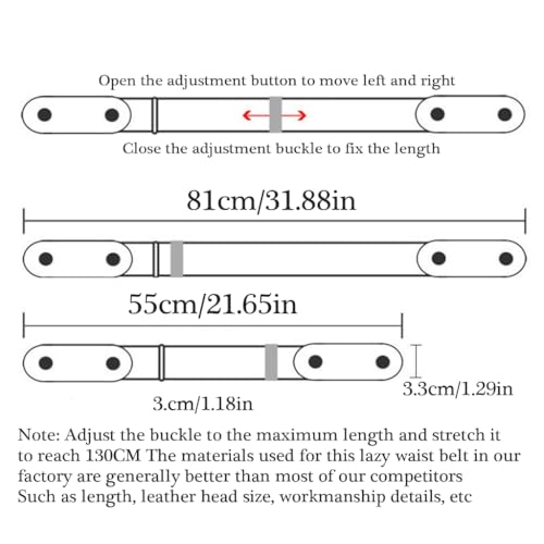 Elastic Invisible Belt For Office Leisure Pants Lazy Waistbelt Casual Waistband Adjustable Waiststrap2