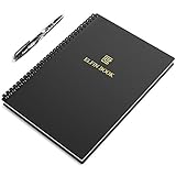 [2018 UPGRADED] Newest Version Elfinbook Smart Notebook 2.0, Cloud Storage, Evernote Storage, Water-to-Erase, Mind Map, Reusable Notebook, Pilot FriXion pen, 60 pages, B5, 6.9
