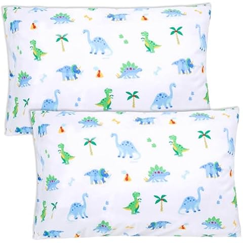 Wildkin Kids Dinosaur Pillowcases Cover