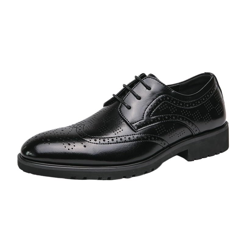 Men's Lace-up Brogues Fashion Oxford Shoes Hybrid Casual/Formal Design with Breathable Mesh