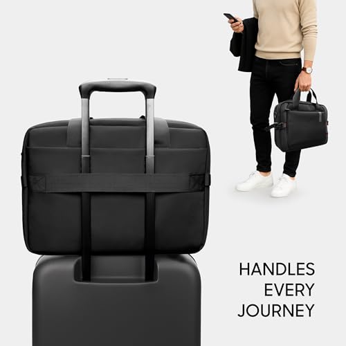 Maletín messenger para laptop hasta 16 pulgadas negro miniatura 2