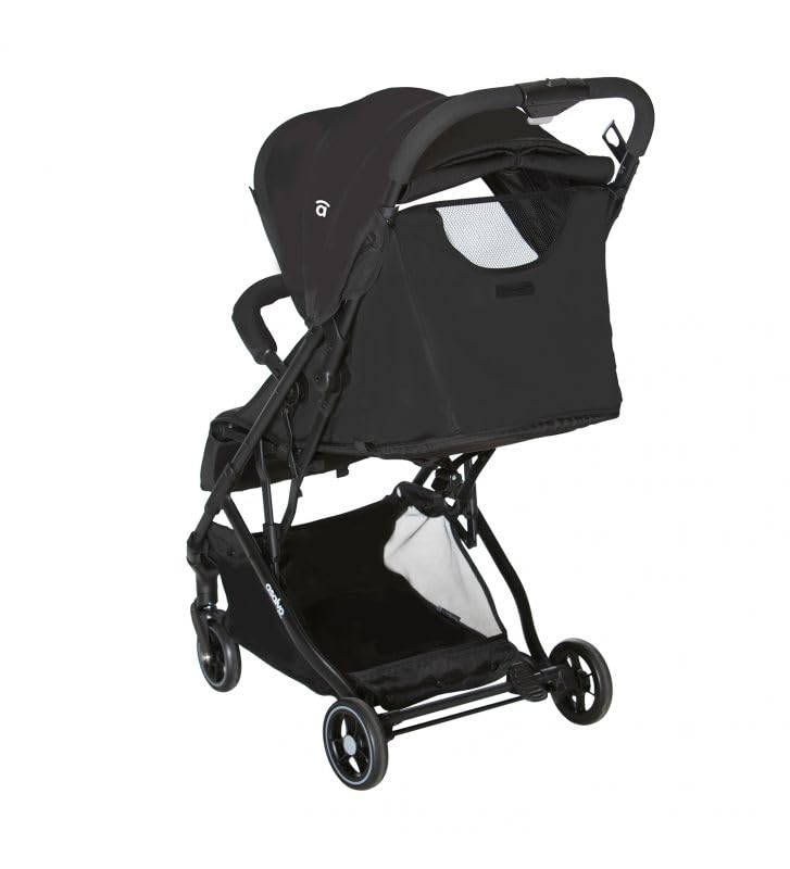 Asalvo TUMBUCTÚ Travel System, Carrito de bebé, Cochecito multifuncional, Silla de Auto Grupo 0+, Plegado Compacto con una Mano, Ligero, Seguridad y Comodidad, SPF50+, Carga máxima 23 kg, Negro
