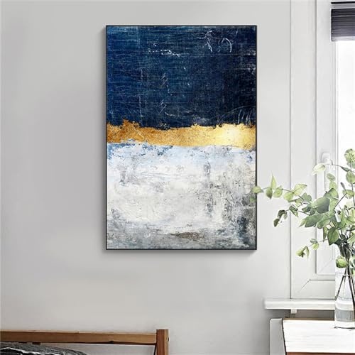 Tableau mural moderne doré pour illuminer un salon sombre - 2