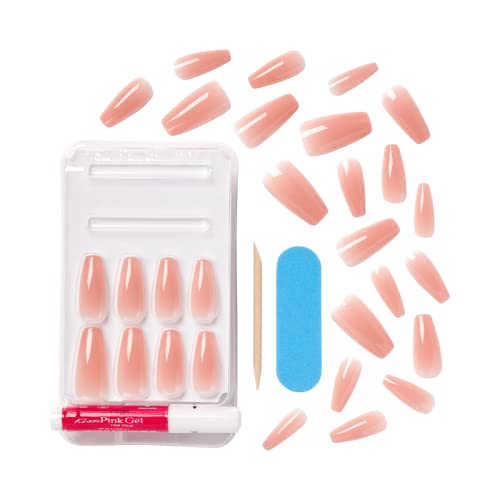 KISS Bare But Better TruNude Fake Nails Nude Nail Shades Manicure Set, 'Nude Glow', 28 Chip Proof, Smudge Proof Glue-On… - Image 3