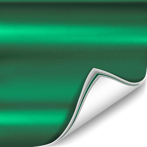 Image of ColorFusion PPF by VViViD, Satin Chrome Stealth Green Dry Apply PPF Vinyl Car Wrap Roll 60ft x 5ft