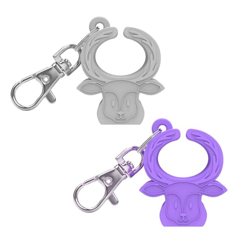 MORLIKE LIVING Silicone Buckle Release Tool Unbuckle Assistant Easy Buckle Release Aid for Parents and Caregivers to Unbuckle (Purple-Grey)