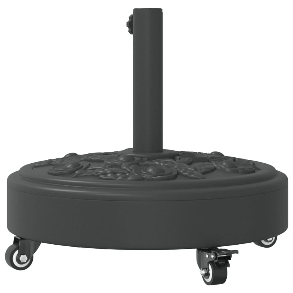 vidaXL Podstawa do parasola, z kółkami, do słupków Ø38/48 mm, 27 kg, podstawki na parasole, uchwyty na parasole, stojaki na parasole