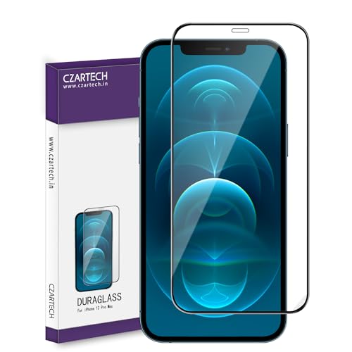 CZARTECH Super Tough Pro Tempered Glass for iPhone 12