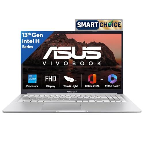 Image of ASUS Vivobook 15, Smartchoice,Intel Corei5 13thGen 13420H, 16GB RAM, 512GB SSD, FHD 15.6 inch, Win11, Office Home'24, M365 Basic (1Year)*, Cool Silver, 1.70kg, X1502VA-BQ835WS, Intel UHD iGPU, Laptop
