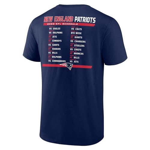 Fanatics-Mens-NFL-Two-Pack-2023-Schedule-T-Shirt-Combo-Set-Short-and-Long-Sleeve-All-32-Teams-Officially-Licensed