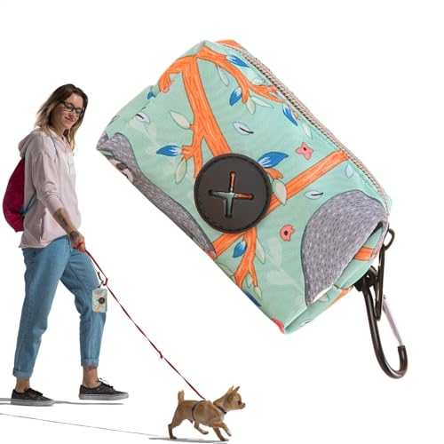 Bolsas de recolección de perros, dispensador de bolsas de caca de perro,Carrier de recolección de caca | La elegante herramienta de almacenamiento de apariencia para todo tipo de mascotas us