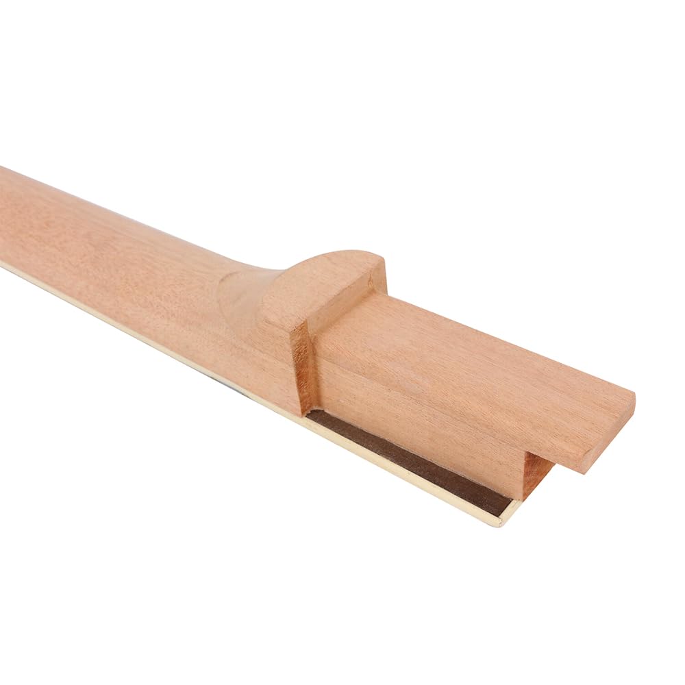 Szyja do gitary elektrycznej 22 progi, 63 cm, drewno mahoniowe, duża głowa, ładny zestaw wkładek w pięcie DIY gitara zamiennik projektu (1)