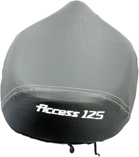 Image of Premium Water Resistant Seat Cover for Suzuki Access 125 Durable Black Stretchable Scooty Seat Protection Cover Design (Black - 4)