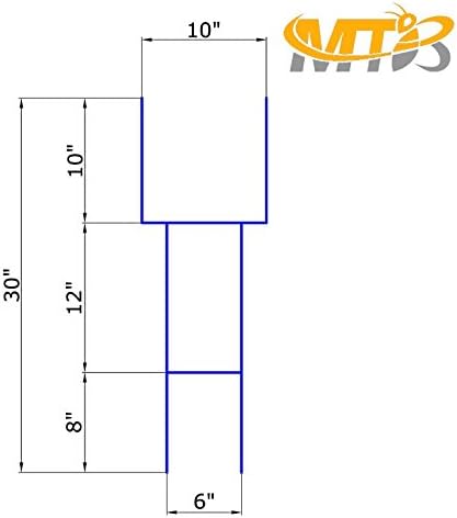 MTB H Frame Wire Stakes 30 x10-inch (Pkg of 10) 9ga Metal -Yard Sign Stakes for Advertising Board,Garden Lawn Stakes for Yard Signs,Lawn Sign Holder